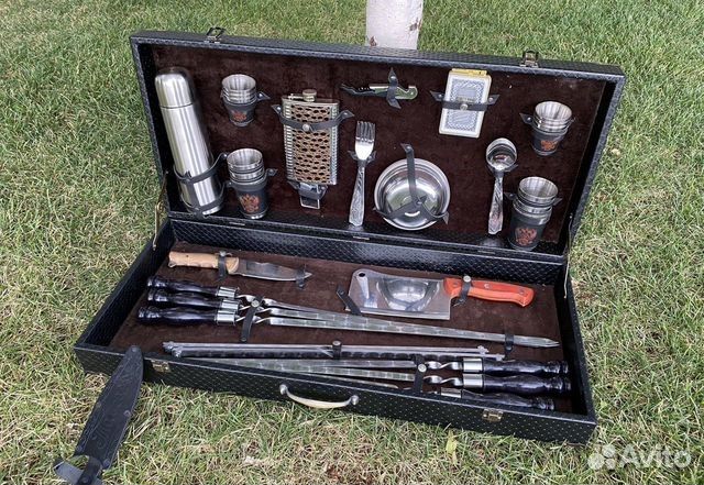 Набор шампуров подарочный Кизляр