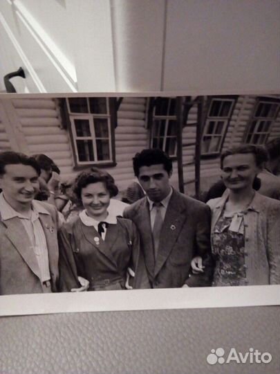 Комсомол «фестиваль 1957» фото набор2 штуки