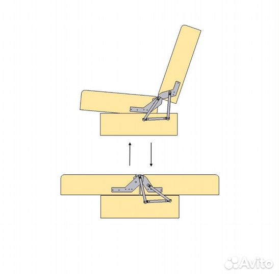 Механизм-книжка для дивана (комплект), без угла