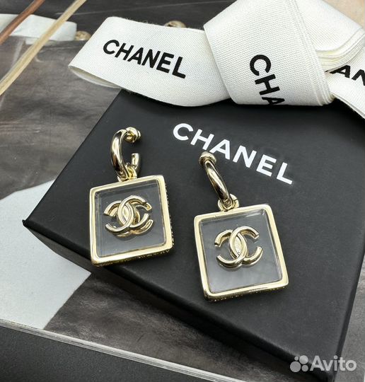 Серьги chanel