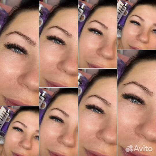 Наращивание ресниц/оформление бровей