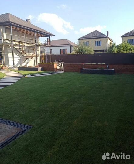 Озеленение/Автополив/Укладка газона