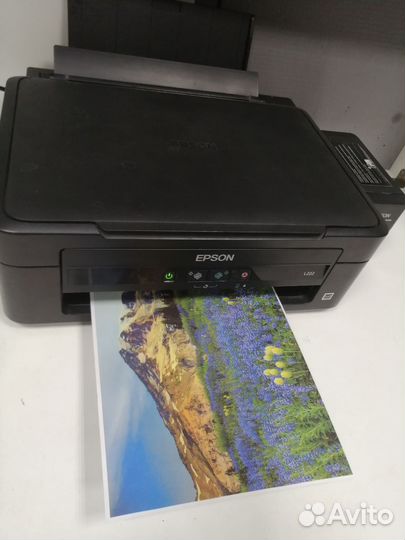 Цветной мфу Epson L222. Заводская снпч