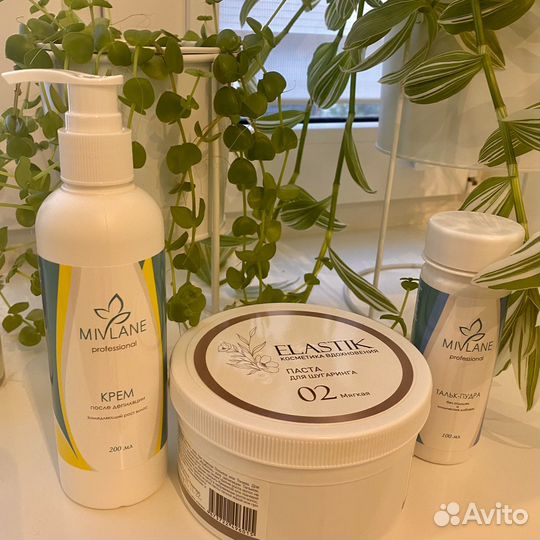 Набор для депиляции (тальк, паста и крем)