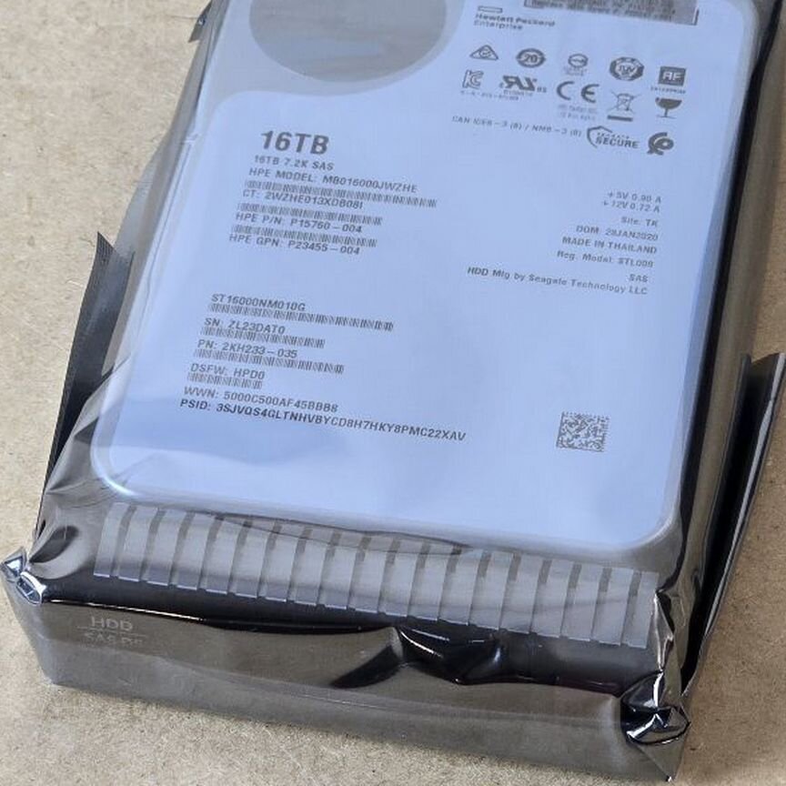 [ST16000NM010G] Жесткий Диск Hpe 16tb Sas - Новые St16000nm010g