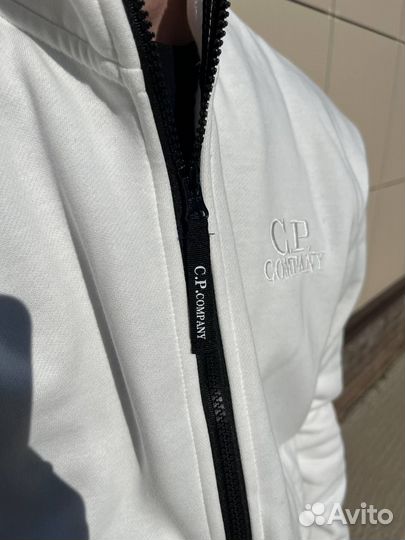 Zip Hoodie C.P Company black, white (Арт.16197)