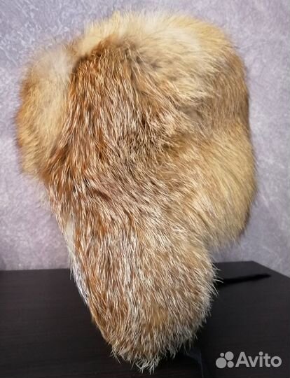 Шапка-ушанка мужская натуральная лиса