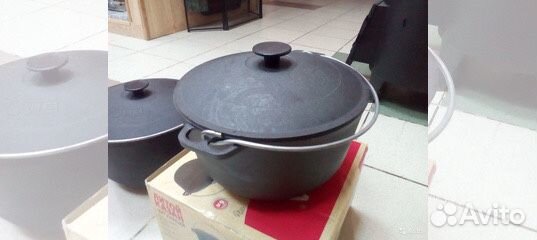 Казан чугунный (походный)