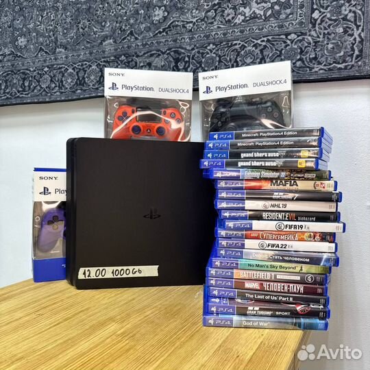 Гарантия Sony Playstation 4 / Slim / 1000GB