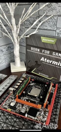 Комплект мать проц lga 2011v3 2670v3 16gb