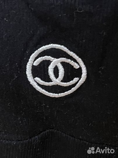 Топ чёрно-белый one size