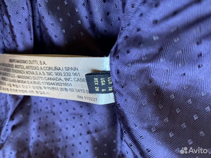 Massimo dutti пиджак велюровый S