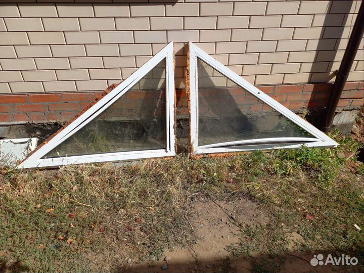 Окна пластиковые бу, цена за два окна