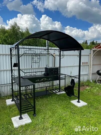 Мангал с печью