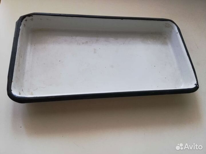 Лоток кювета эмалированная прямоугольная СССР36*19