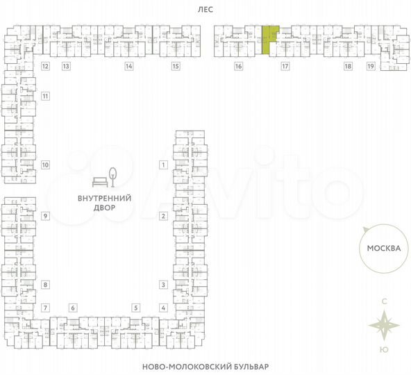 2-к. квартира, 65,1 м², 3/3 эт.