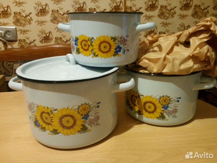Набор эмалированной посуды СССР