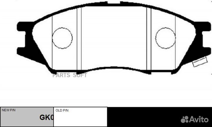 CTR GK0978 колодки дисковые передние\ Nissan Sunny B15 98/Almera Classic 06