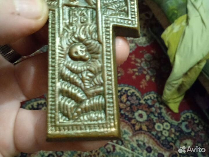 Старинный крест распятие