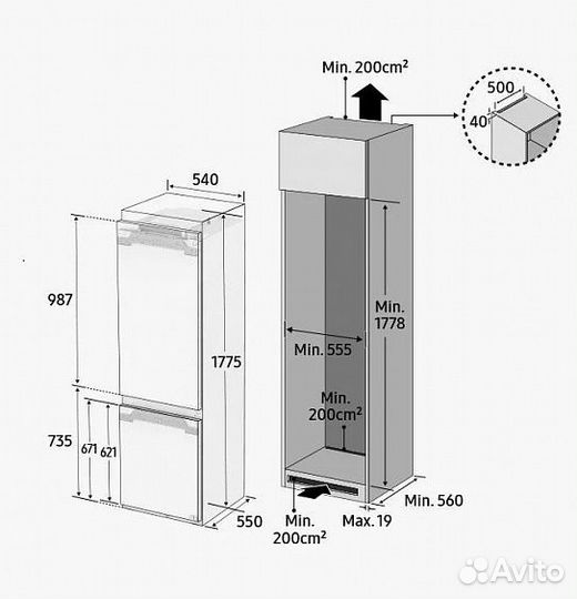 Холодильник samsung BRB267050WW/WT