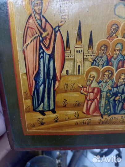 Икона старинная (Боголюбской Пр.Бць)