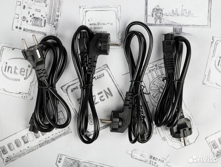 Кабель питания для ноутбуков 220V 3pin