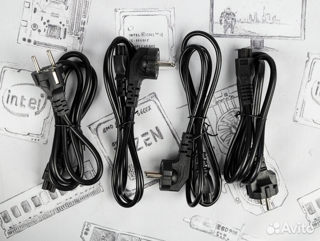 Кабель питания для ноутбуков 220V 3pin