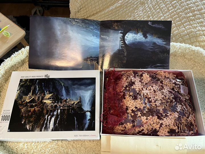 Пазлы деревянные 1000 элементов