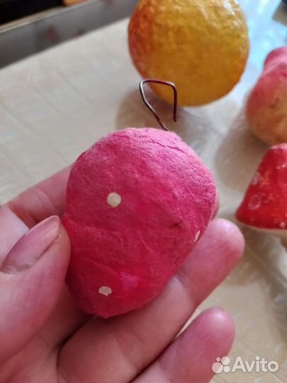 Ватные елочные игрушки СССР