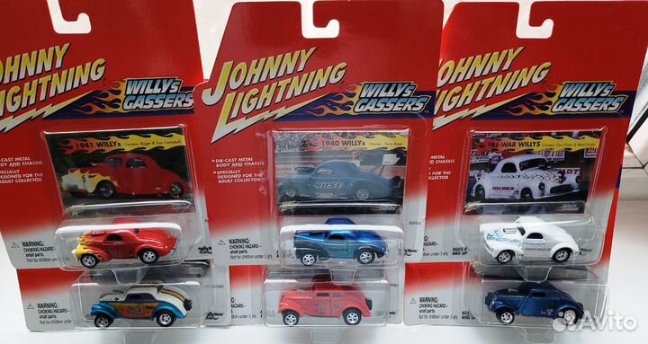 Johnny Lightning Willys Gassers Коллекция
