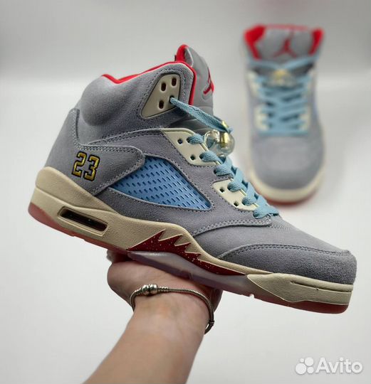 Кеды Nike Air jordan 5 retro Ice Blue