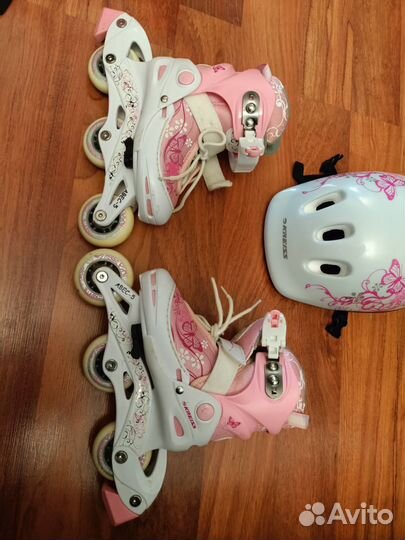 Набор Kreiss ролики раздвижные + защита, р. 26-29K