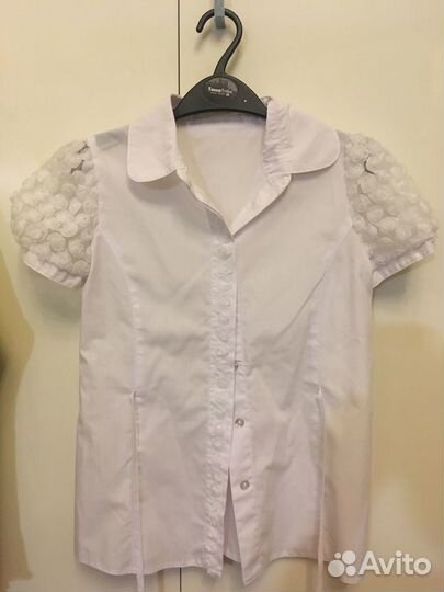 Блузки для школы размер 128-134
