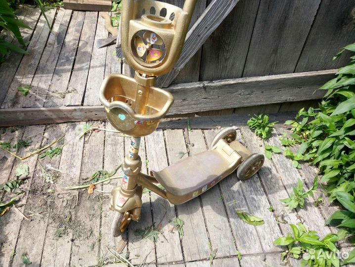 Самокат детский трехколесный бу