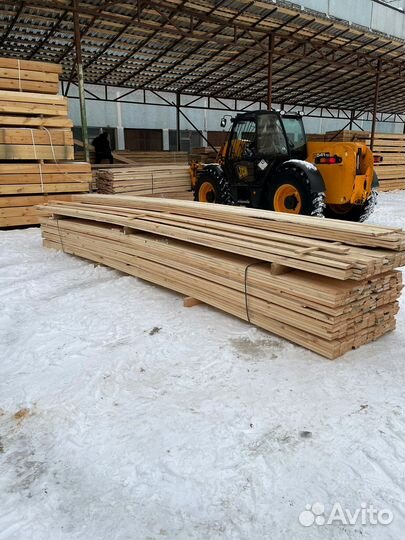 Доска обрезная 40х150х6000мм