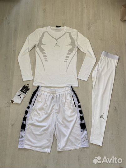 Рашгард 3 в 1 белый Jordan