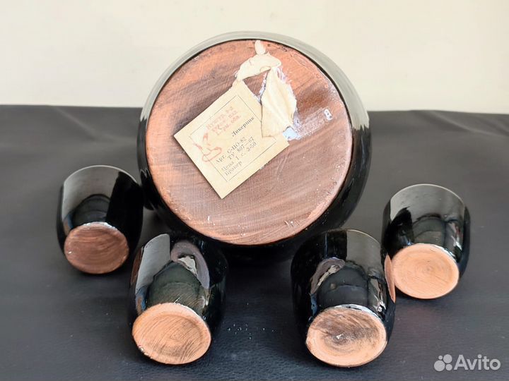 Графин ликерник керамический стопки Кунгур