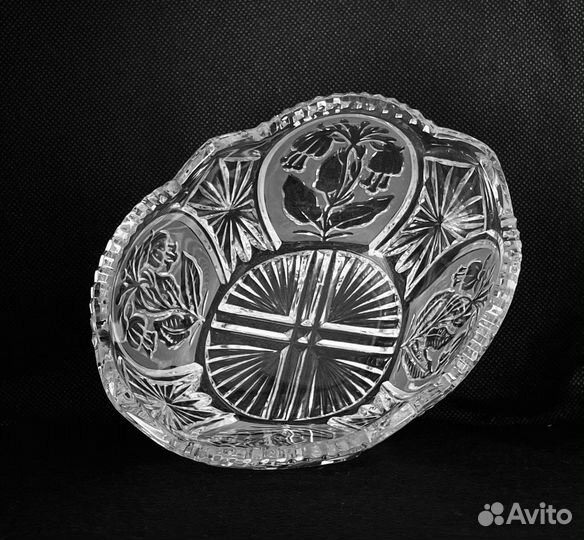 Ваза для конфет хрусталь СССР