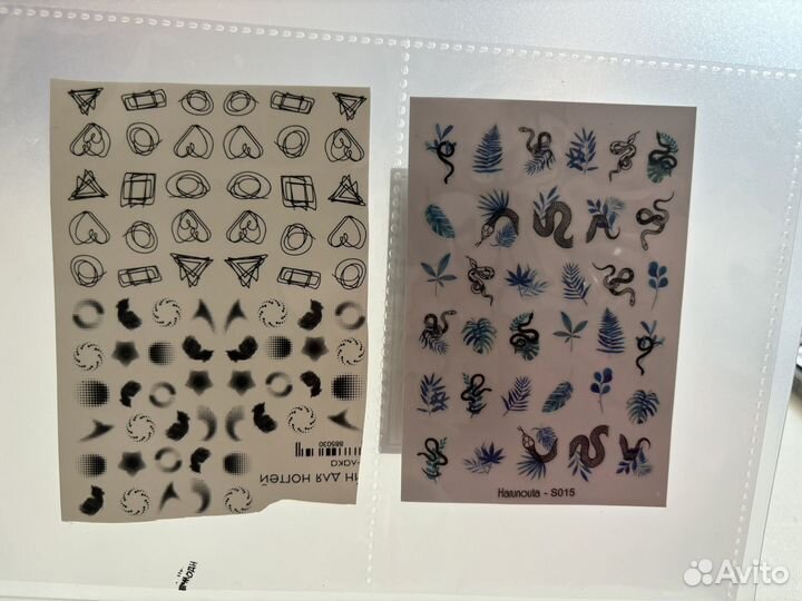 Наклейки, слайдеры для ногтей