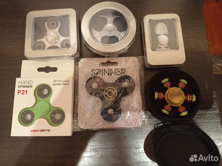 Спиннеры (пластик, дерево, металл)