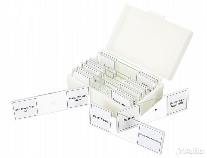 Набор микропрепаратов Bresser 10 шт., в кейсе