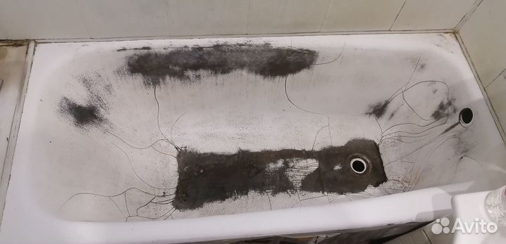 Реставрация ванн. Литьевой. Мрамор. Ярли. Домодед