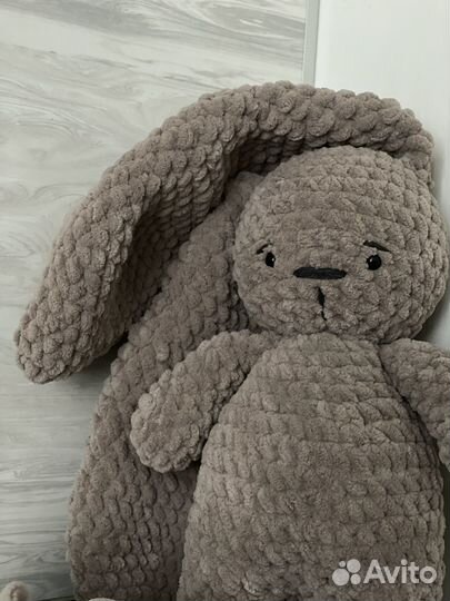 Плюшевый зайка ручной работы