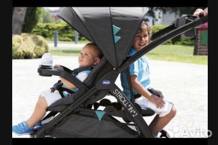 Коляска для погодок(2места) Chicco от 6 мес