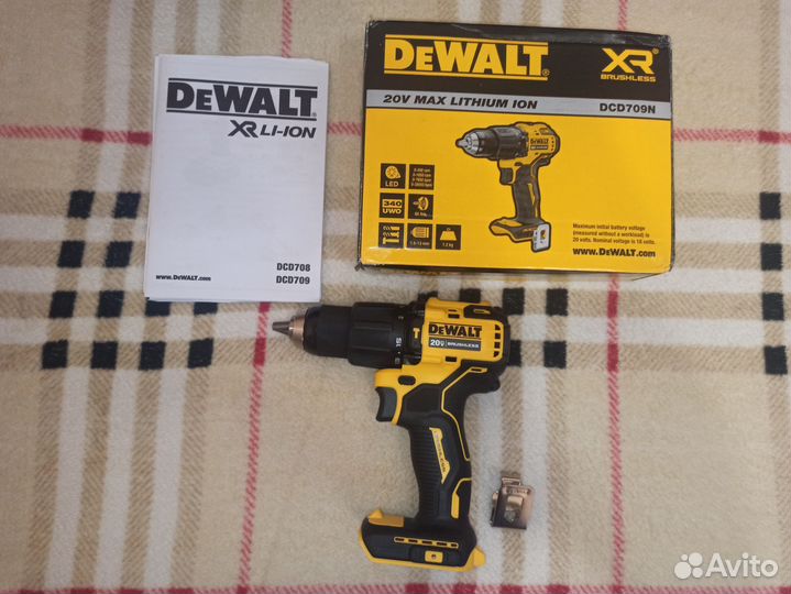 Ударная дрель шуруповерт Dewalt DCD709N(Оригинал)