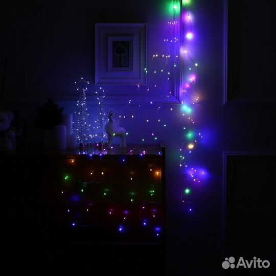 Гирлянда на ёлку Роса (10 нитей по 1,5м)