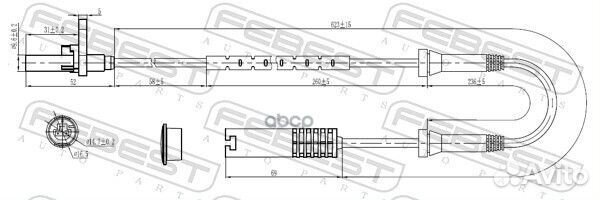 Датчик ABS передний 19606006 Febest