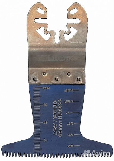 Полотно пильное погружное для мфи Trio Diamond по древесине Hilberg Cr-V 65*40*14TPI