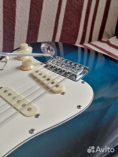 Электрогитара стратокастер с усилителем, комплект