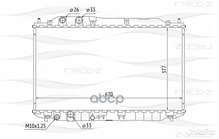 Радиатор системы охлаждения KK0248 free-Z